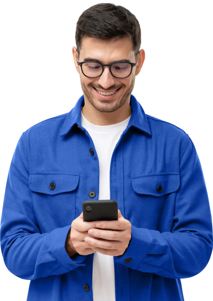homme sur téléphone